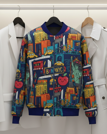 BYMANYC ® New York | SOHO Bomber Jacket | Azul