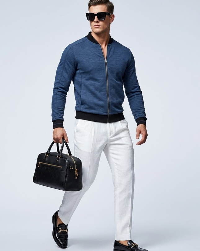 Men's Technical Bomber Jacket HUDSON New Collection Prêt-à-Porter BYMANYC ® New York-0