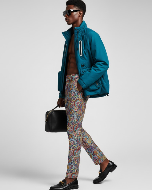 Men's Technical Jacket STREET ART QUEENS NYFW New Colecction BYMANYC ® New York-1