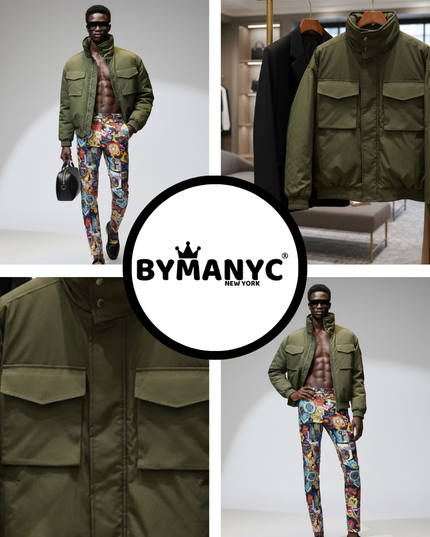 FORT GREENE Utility Jacket Herren | Army Green