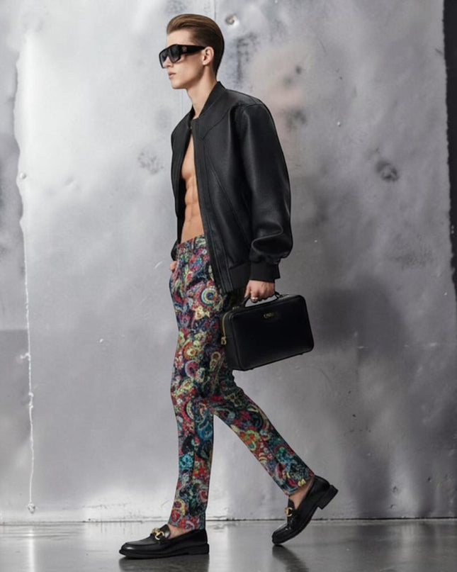 Herren Vegan-Leder Bomberjacke EAST VILLAGE NYFW New Collection BYMANYC New York