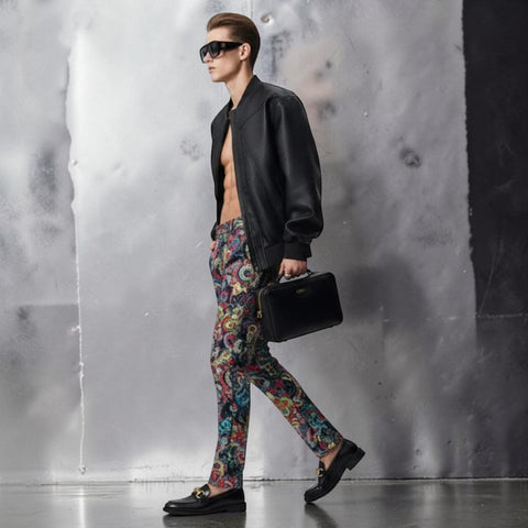 Herren Vegan-Leder Bomberjacke EAST VILLAGE NYFW New Collection BYMANYC New York