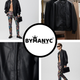 Men's Vegan Leather Bomber Jacket EAST VILLAGE NYFW New Colecction BYMANYC ® New York-2