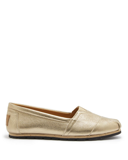 Women's Chukka Espadrilles, gold leather-0