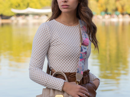 Mini Demi Tote Bag in Beige