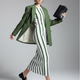 Moss Green Tailored Blazer with Double-Breasted Design • BYMANYC ® New York-0