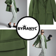 Moss Green Tailored Blazer with Double-Breasted Design • BYMANYC ® New York-2