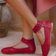 Muse Ankle Strap Leather Ballet Flats-0
