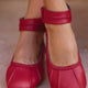 Muse Ankle Strap Leather Ballet Flats-1
