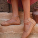 Muse Leder-Ballerinas mit Knöchelriemen