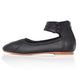 Muse Ankle Strap Leather Ballet Flats-9