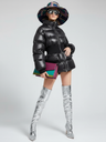 BYMANYC ® New York | NOHO Steppjacke mit elastischer Taille | Schwarz
