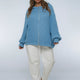 Nord Langarm-Kapuzenpullover – Oversized Rippenstrick