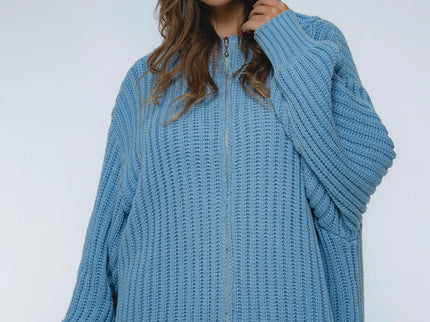 Nord Langarm-Kapuzenpullover – Oversized Rippenstrick