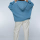 Nord Langarm-Kapuzenpullover – Oversized Rippenstrick