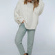 Nord Langarm-Kapuzenpullover – Oversized Rippenstrick