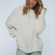 Nord Langarm-Kapuzenpullover – Oversized Rippenstrick