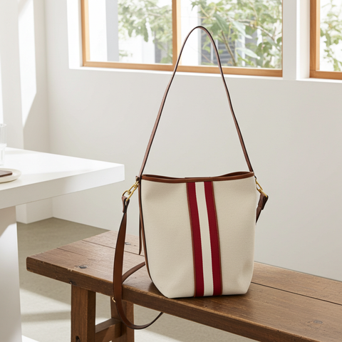BALLY SIGN Stripe Shoulder Bag