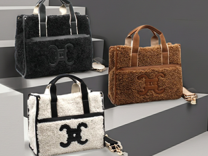 Moumoute handbag with E-logo