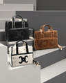 Moumoute handbag with E-logo
