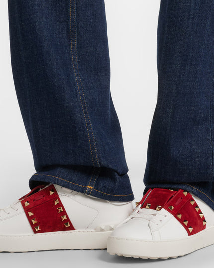 Valentino Garavani | Rockstud Untitled Sneaker | Weiss/Bordeaux | Damen