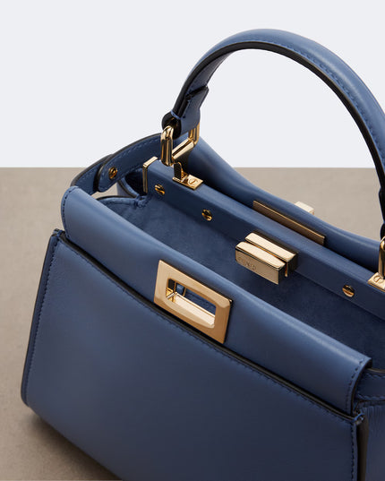Fendi | Peekaboo Mini Lederhandtasche | Blau