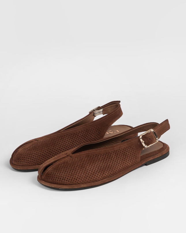 👡 L'ARTE MILANO – Damen Leder Sandalen | Brown