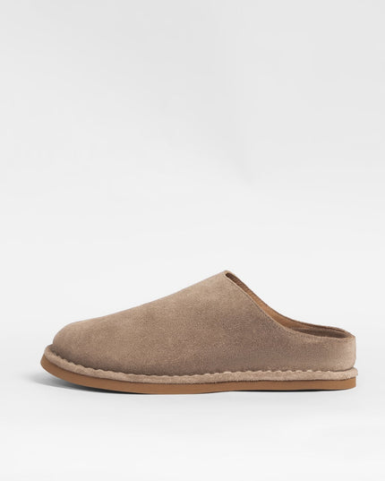 Women's leather outdoor slippers