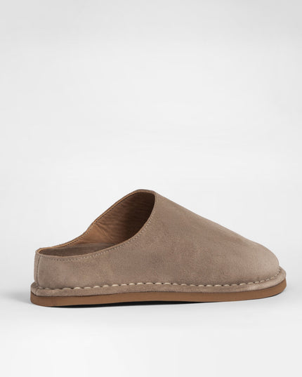 Women's leather outdoor slippers