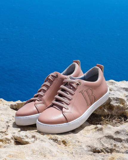 LB Nude Apple Leather Sneakers for Women-3