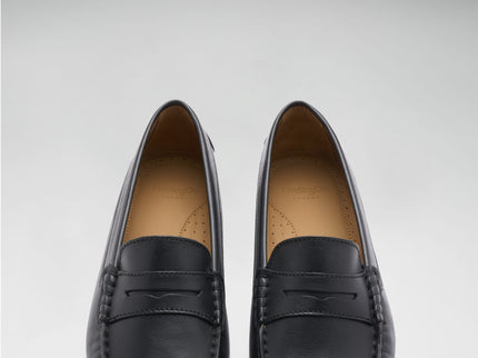 Women's Penny Driving Loafers, black leather