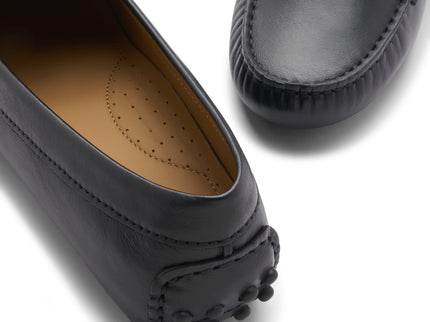 Women's Penny Driving Loafers, black leather