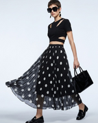 Black Large Polka Dot / M