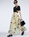 BYMANYC ® New York | HAMPTONS ABSTRACT PRINT Maxirock | Champagner/Multicolor