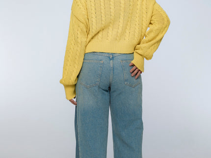 Parisse Cropped Knitted Cardigan-4
