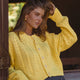 Parisse Cropped Knitted Cardigan-0