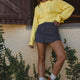 Parisse Cropped Knitted Cardigan-1