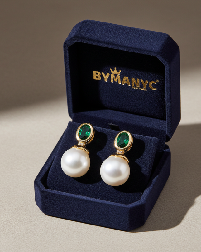 Pearl Drop Earrings Majestic SOHO BYMANYC ® New York-0