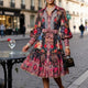 Hemdblusenkleid NOLITA – Floraler Paisley-Print – BYMANYC ® New York
