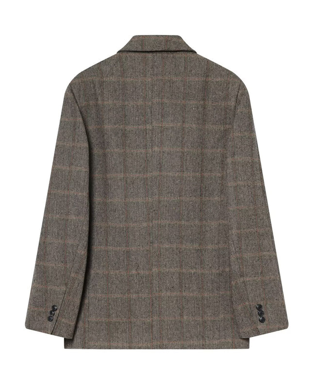 Plaid Wool-Blend Blazer SOHO New Collection FASHION BYMANYC ® New York-1
