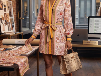 Damenkleid TRIBECA Paisley Maxi – New Collection NOLITA | BYMANYC ® New York