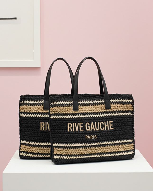 CROCHET Cabas rayé RIVE GAUCHE