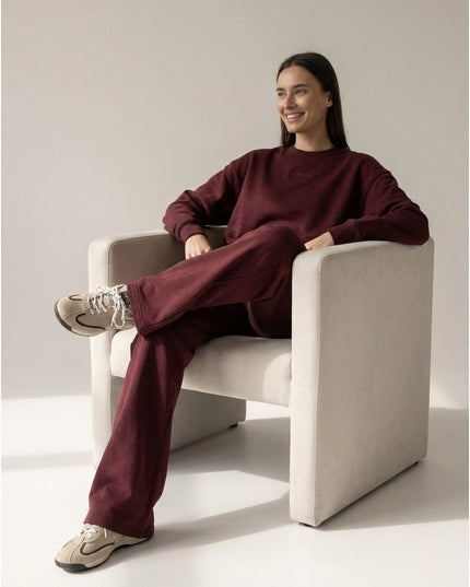 Women's sweater and pants, "Heavy Cotton"