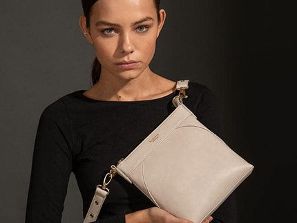 Raven Grey Vegan Crossbody Bag