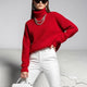 Roter Rollkragen-Oversize-Pullover CHINATOWN: Neue Kollektion COUTURE in NOLITA – BYMANYC ® New York
