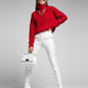 Roter Rollkragen-Oversize-Pullover CHINATOWN: Neue Kollektion COUTURE in NOLITA – BYMANYC ® New York