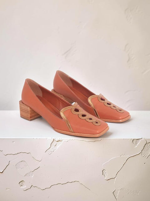 Cordía Karamell Leder-Loafer