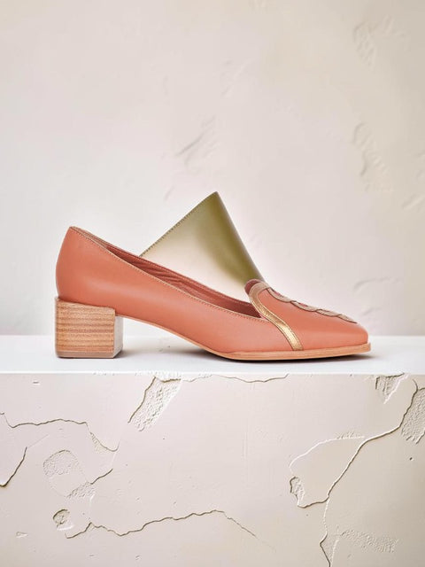 Cordía Karamell Leder-Loafer