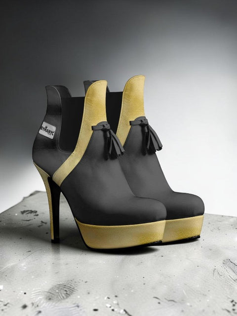 BYMANYC® New York Skyline Black – Vegane Over-the-Knee Stiefel Limitierte Edition