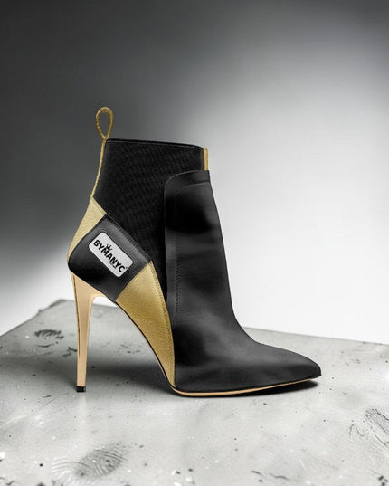 New York Tribeca Gold Flame – Veganer High Heel Damen